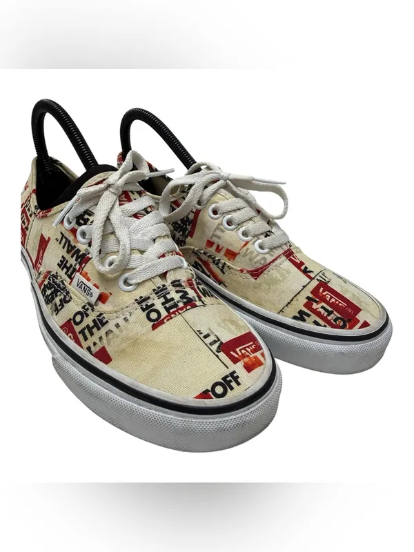 Vans authentic "Off The Wall" logo graphics Sneakers 8.5 w / 7 M - Image 2