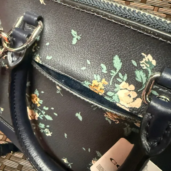 coach Mini Sierra Satchel With Rose Bouquet Print 91430 - Image 4