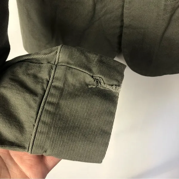 Halogen Green‎ Military Cropped Jacket S - Image 5