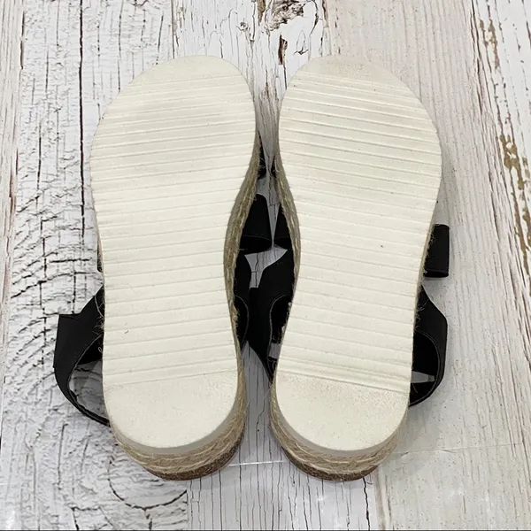 Madden Girl Black Espadrille Platform Sandals 8 - Image 7