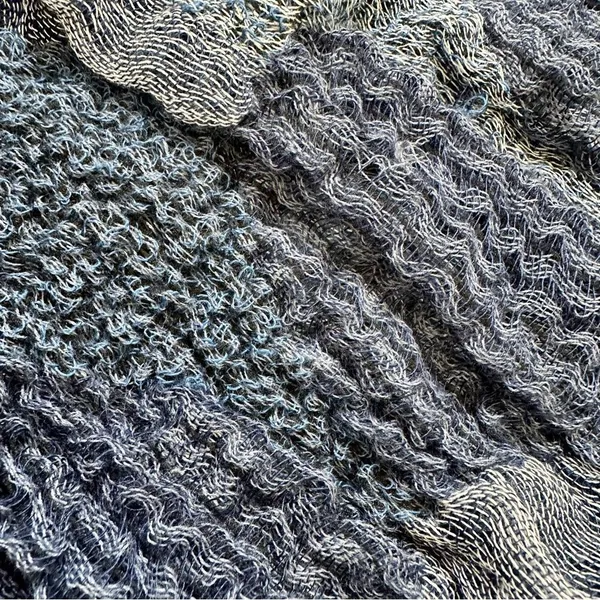 Long blue scarf Blue - Image 3