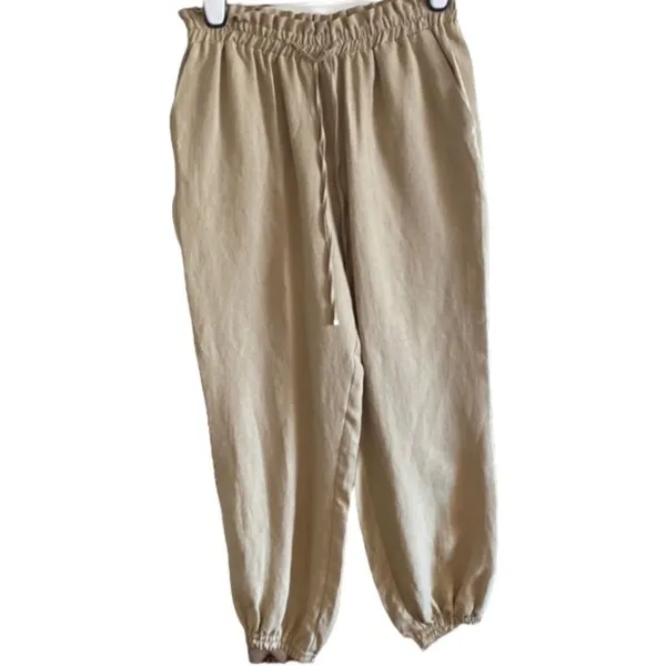 ✨ Zara Linen Blend Paperbag Jogger Pants✨ - Image 3