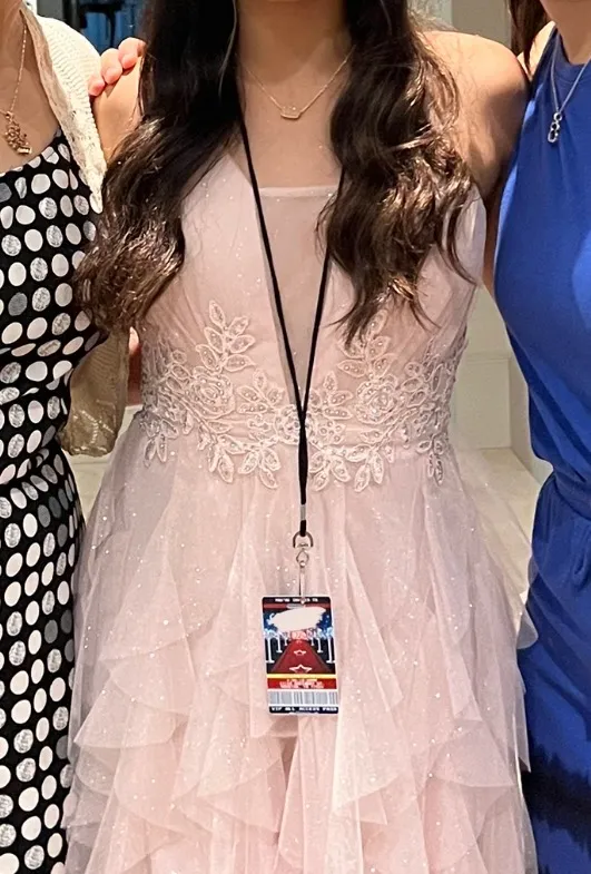 Dillard’s Mini Pink Tulle Dress - Image 3