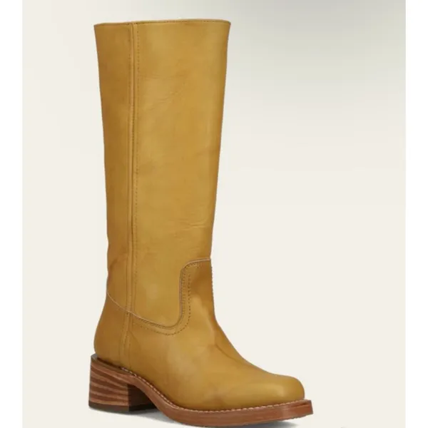 FRYE campus 14L Leather Boots in banana NEW - Image 3