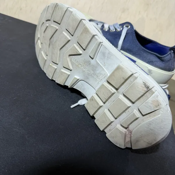 Alexander McQueen Tread Slick Sneakers Denim Blue Size 7/37 - Image 11