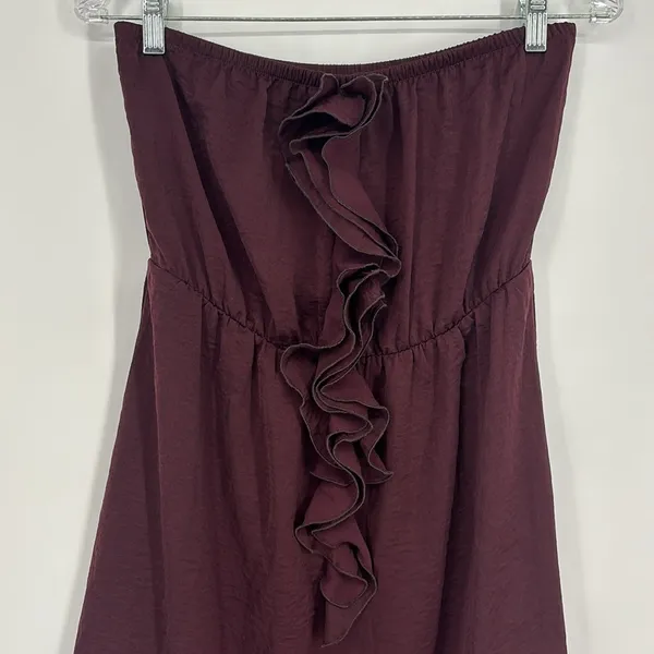Banana Republic Factory Strapless Ruffle Dress Women’s Size Small - Image 2