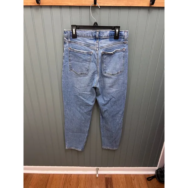 Abercrombie &‎ Fitch The Mom High Rise Jeans Medium Wash Blue Size 25 0S Tapered - Image 3