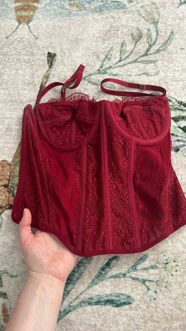 Red corset Size L - Image 3