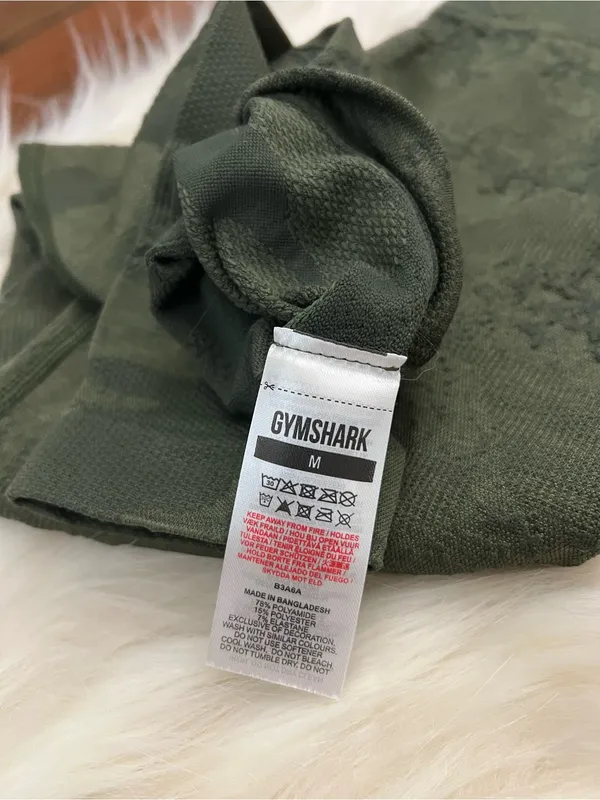Gymshark Adapt Camo Seamless Leggings Green Size M - Image 2