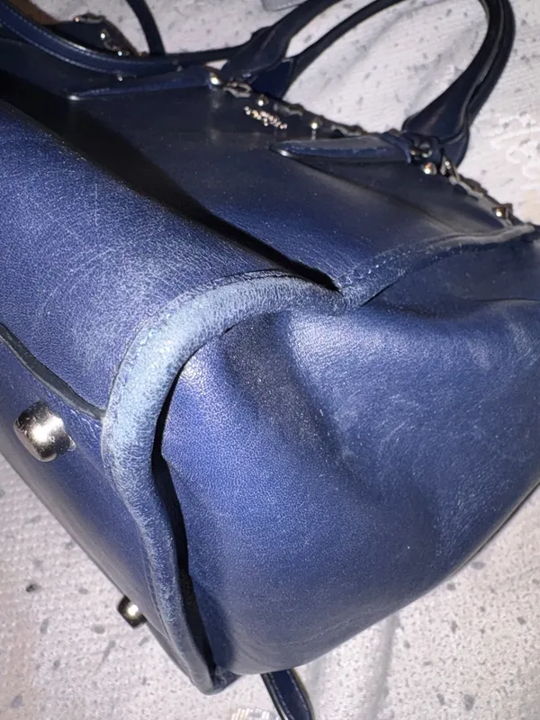Coach crosby carryall in navy leather‎ - Image 4