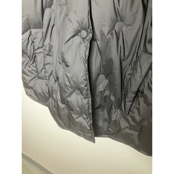Avec Les Filles Puffer Jacket Women 2XL Black Good Quilted Oversized Lapel 69802 - Image 3