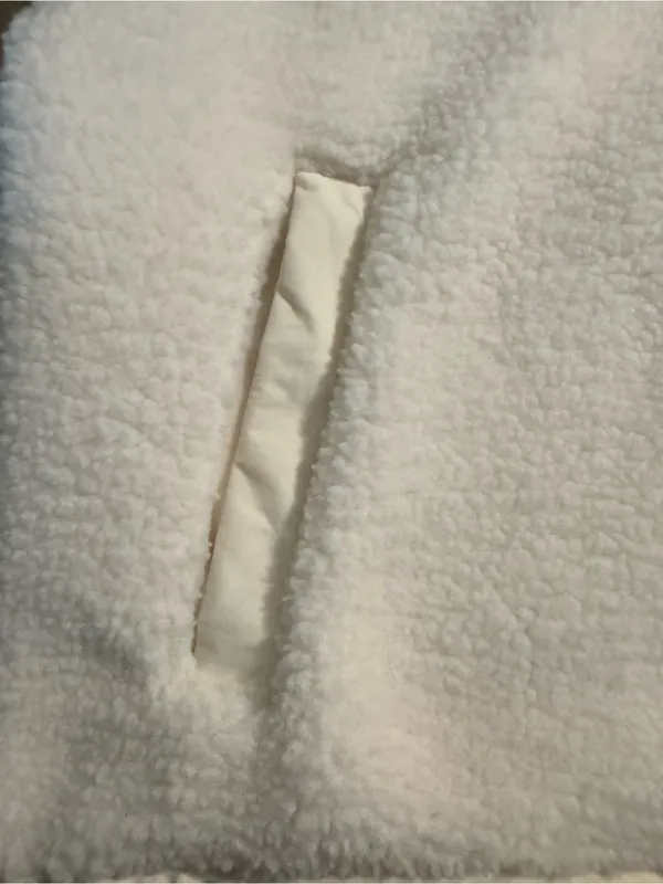 Natural Reflections Cream Sherpa Fleece Vest - Image 5