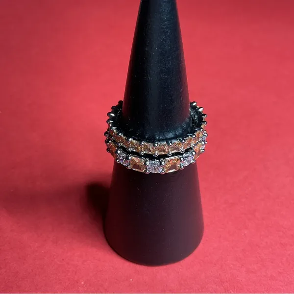 Bomb Party RBP8424 “Paint The Town” Lab Created Topaz on Hematite Sz 10 Ring NWT - Image 2