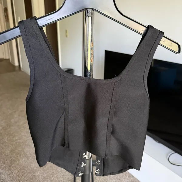 Women's Pretty Little Thing Black Corset Top - Image 2