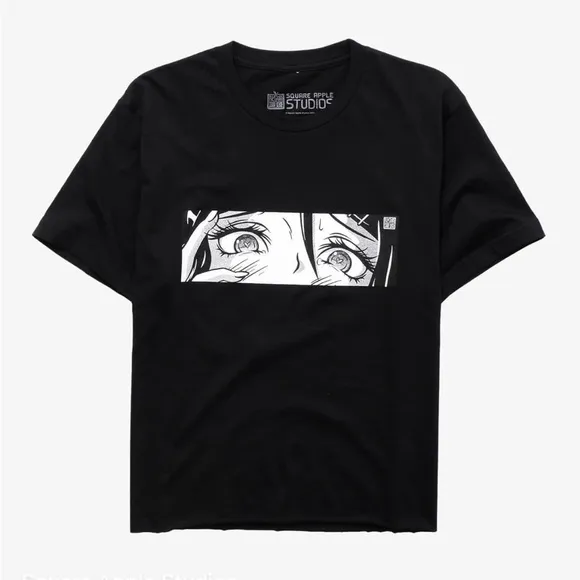 5/$30 🎈 Square Apple studios XL‎ anime eyes cropped top - Image 2