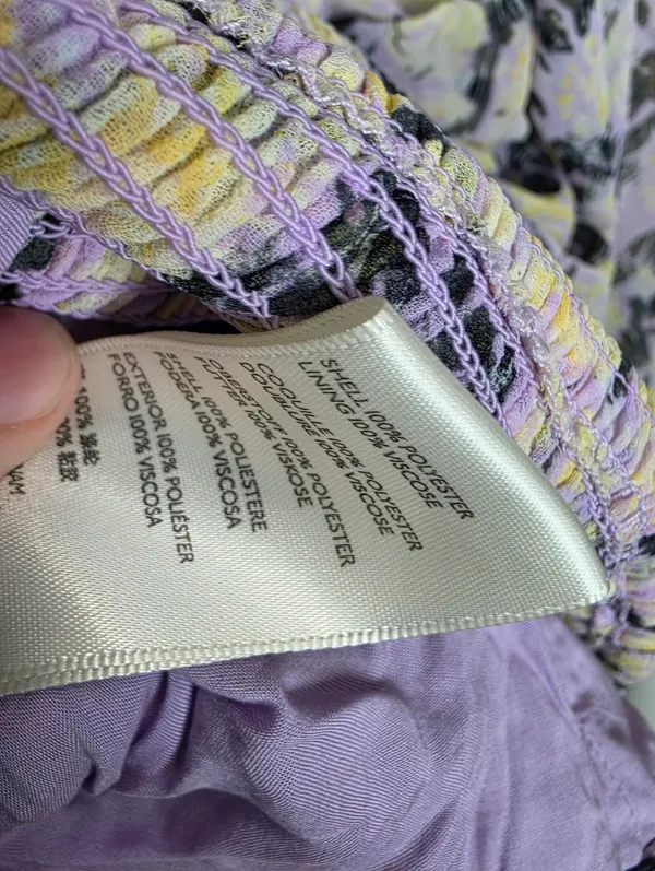 Free People Mabel Printed Blouse in Lilac Combo - Image 10