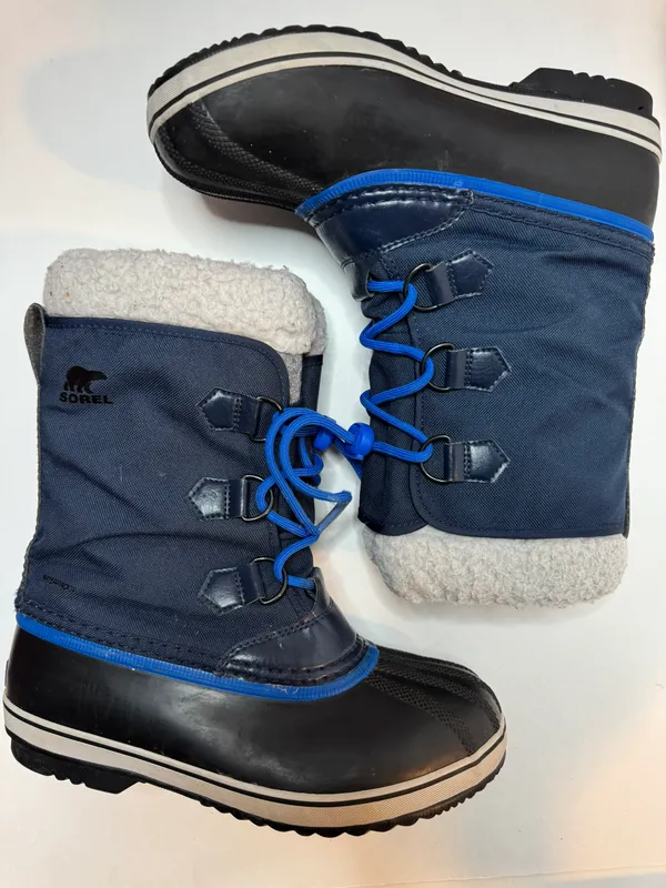 Navy Blue Winter Boots Size 6 - Image 5