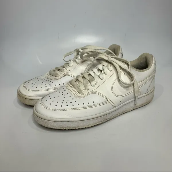 Nike Court‎ Vision low top sneakers all white size 7 - Image 3