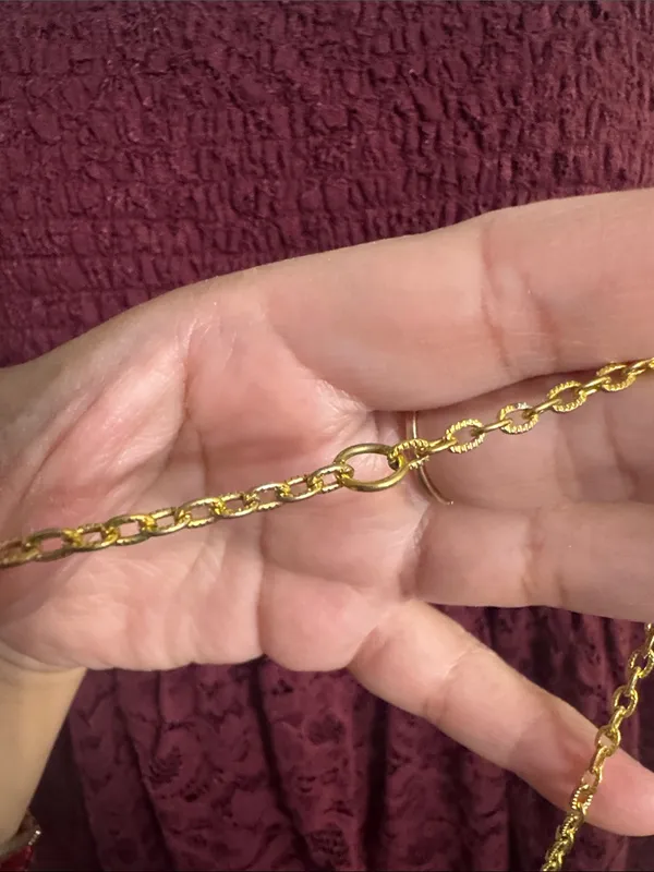 Vintage Gold-Tone Long Pendant Necklace with Turquoise Beads - Women Jewelry - Image 7
