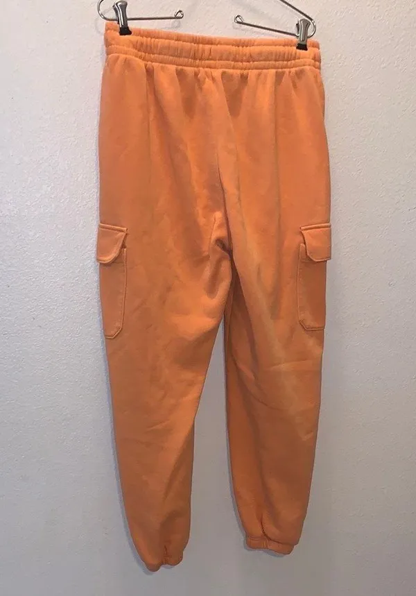 Under Armour Playback Orange Cargo Jogger SweatPants Loose Fit - Image 5