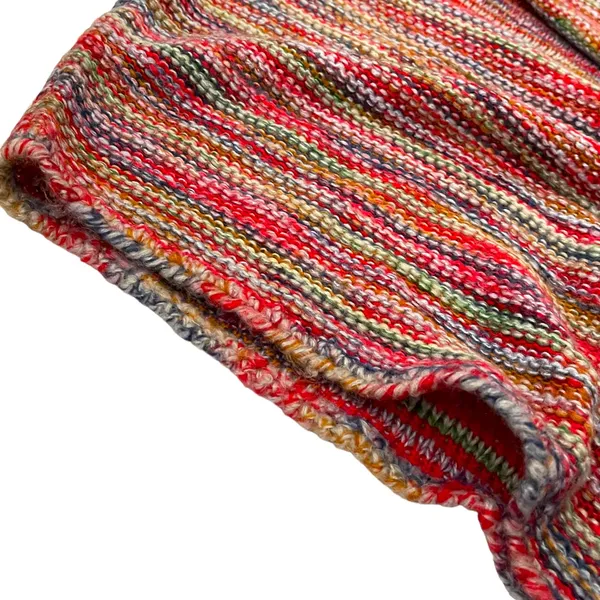 POL Red Rainbow Open Front Kimono Sweater M - Image 10