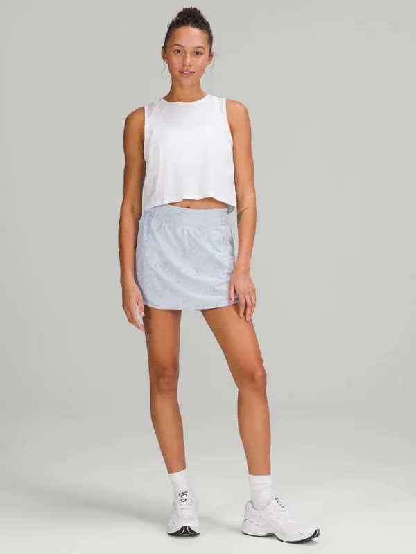 Lululemon Hotty Hot High Rise Skirt in Gravel Dust Pastel Blue - Image 5