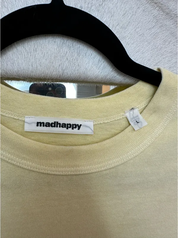 Madhappy New York Yellow Tee Shirt - Image 3