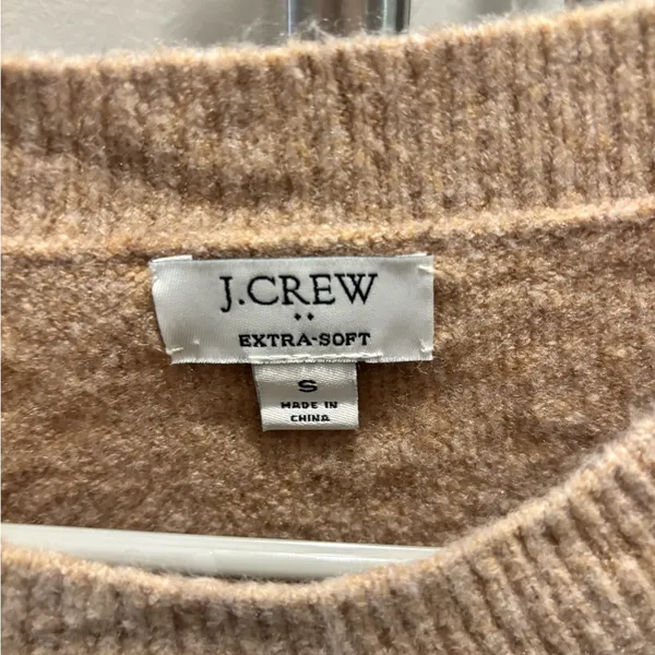 J. Crew Women's Camel Crew Neck Sweater - Image 3