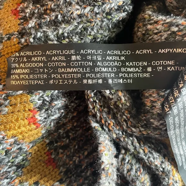 ZARA Gray Marled Knit Sweater with Gold Accents - Image 6