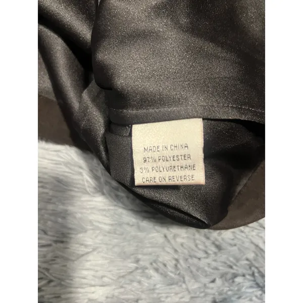 St John Sport Dark Brown Polyester Blend Faux Suede Snap Front Epaulet Jacket M. - Image 4