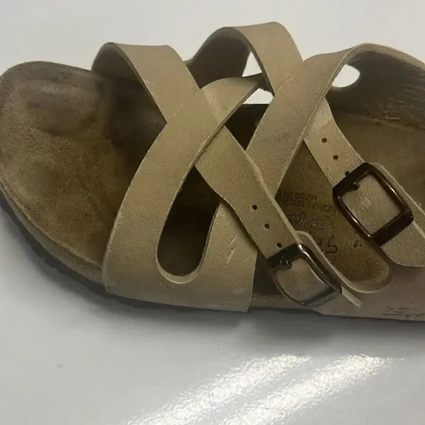 Birkenstock Size 39 Tan Calais Cork Footbed Sandal (Left foot only) Unisex - Image 3