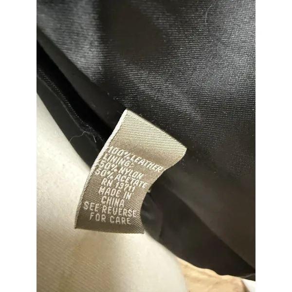 Valerie Stevens Jacket Womens‎ Size M Black Lambskin Leather Zip Front - Image 4