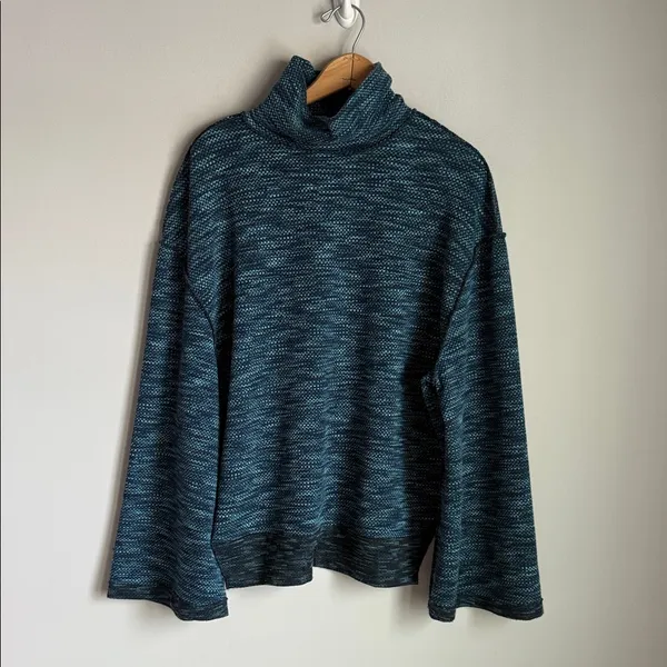 Free People We The Free Sunny Days Turtleneck sweater "Overboard Combo" blue M - Image 2