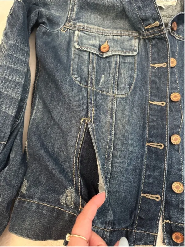 Route 66 Denim Jacket Blue Women's Small - Image 4