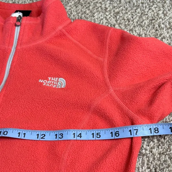 The‎ North Face Fleece 1/4 Zip Pullover Salmon Women S - Image 8