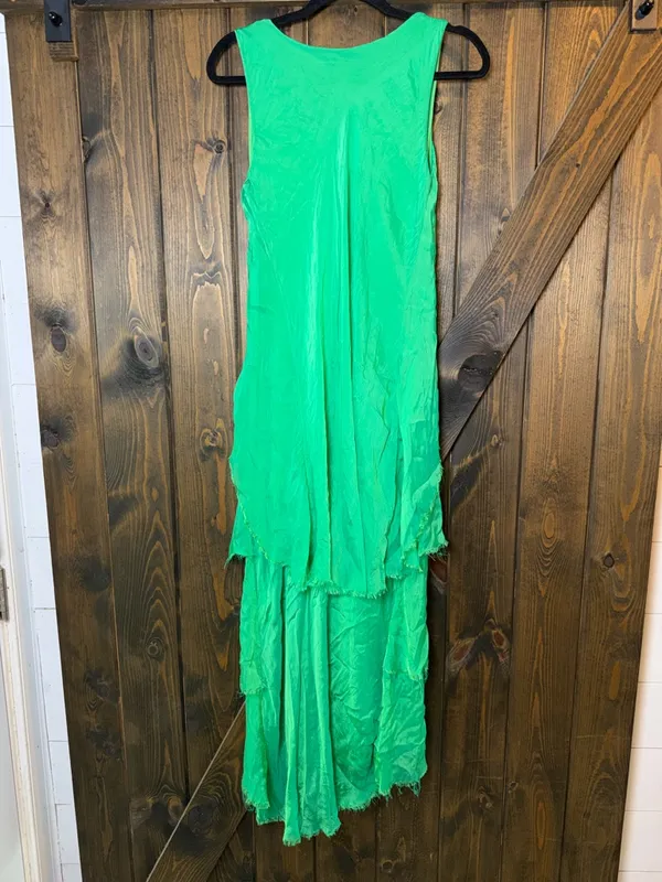 Unbranded‎ Italian Silk Blend Ruffled Tiered Maxi Dress - Image 2