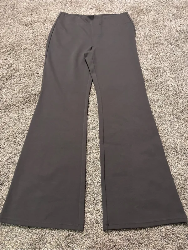 Halara Flex™ High Waisted Back Side Pocket Slight Flare Work Pants size large - Image 2