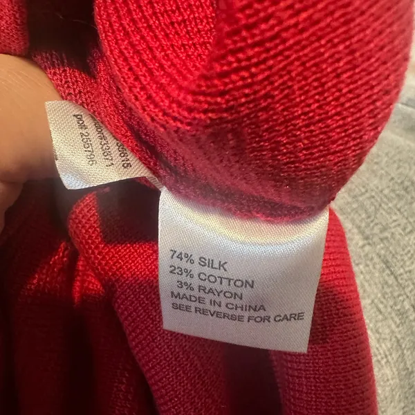 Vintage‎ red cardigan size m - Image 7