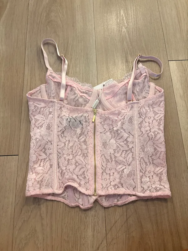 Beginning Boutique Corset Top Pink - Image 2