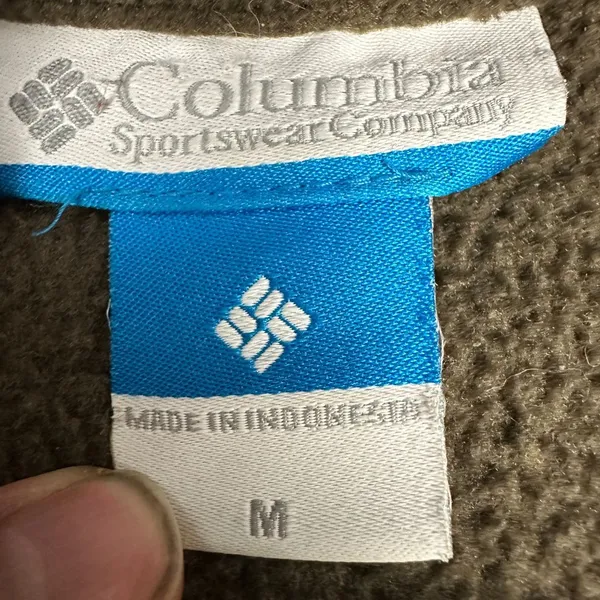 Columbia Sportswear Fleece Jacket Men’s Size M Olive Green Full Zip Warm - Image 4