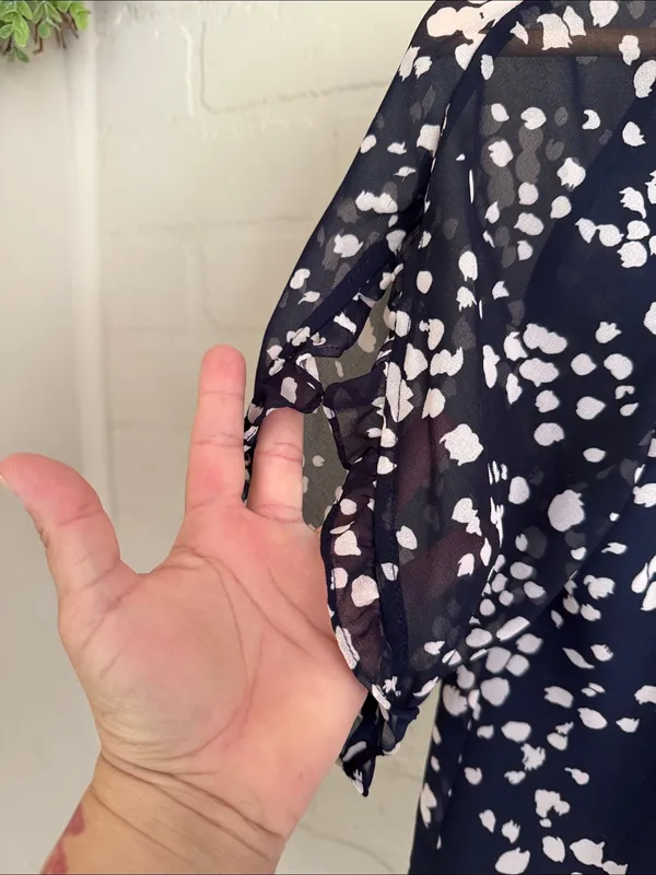 Madewell Momento Ruffle Sleeve Blouse small - Image 4