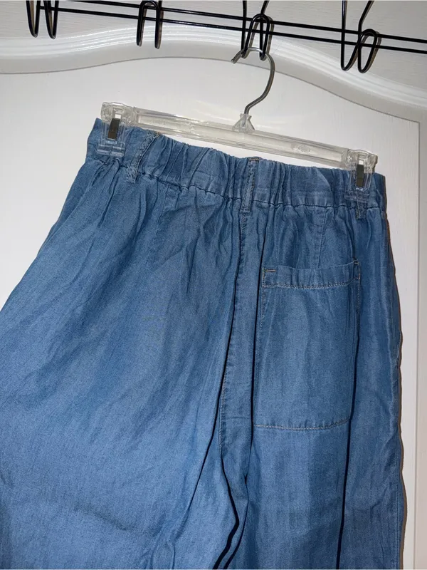 Women's "denim" Blue Wide-Leg dress Pants - Image 5