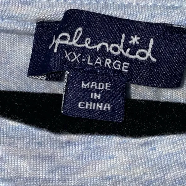 Splendid Star Print Tee XXL Blue‎ Short Sleeve Soft Casual T Shirt - Image 3