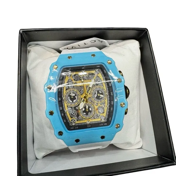 Activa Fury X Invicta Mens Watch Blue White Skeleton ACW2305-016 New - Image 2