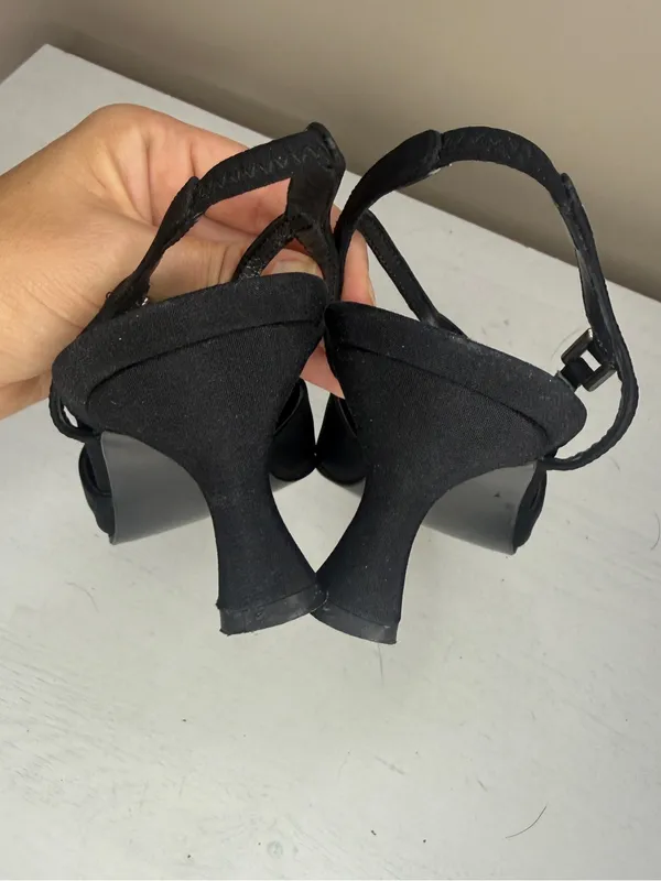 Vintage Stuart Weitzman Slingback Kitten Heels Shoes Sz 7.5 - Image 5