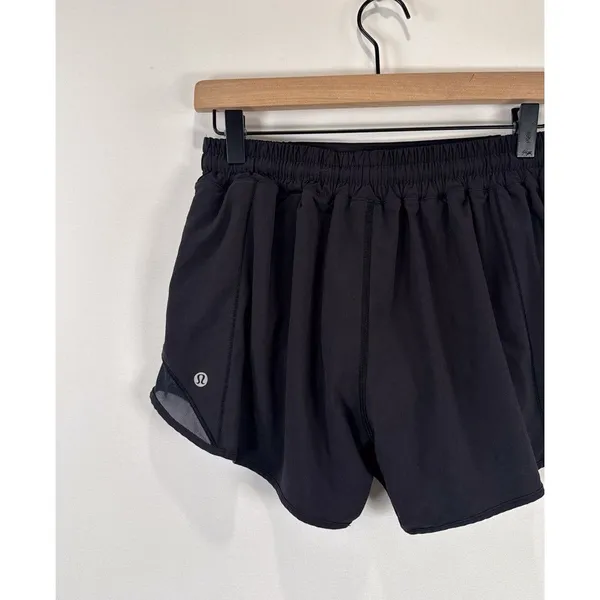 Lululemon Women Shorts Black Hotty Hot Athletic Lined High Rise Stretch Size 8 - Image 8