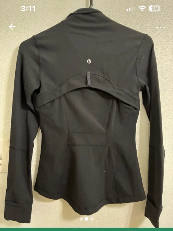 Lululemon Black Zip-Up Jacket - Sleek Fitted Style 4 - Image 2
