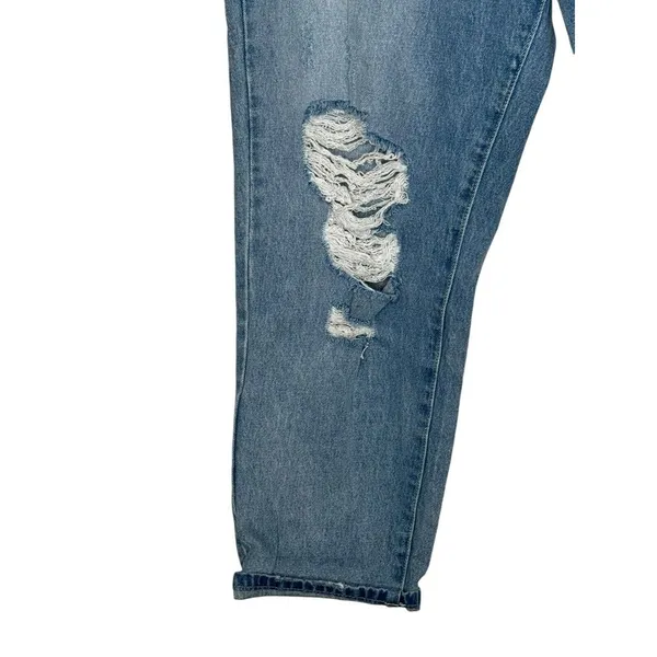 Vervet Women Jeans Distressed Tie Belted Patch Pocket Super High Denim‎ Sz. 34 - Image 3