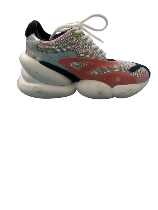 CLJD Rhinestone Platform Sneakers - Pastel Pink - Marked EU 36 - Image 4