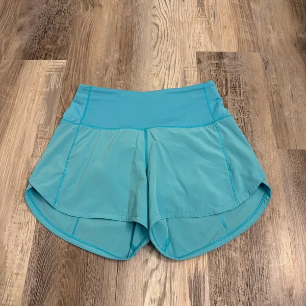 Lululemon blue speed up shorts size 2 - Image 2